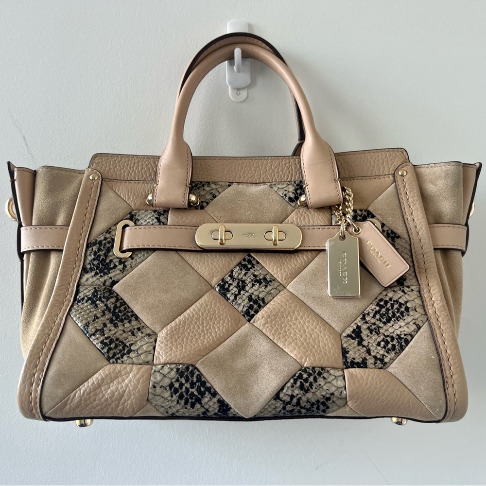 Coach Patchwork Swagger Bag - Picture 3 of 12